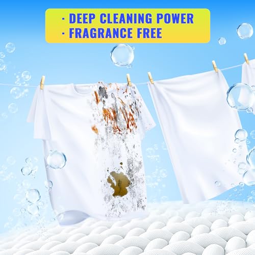 Fixsmith Laundry Detergent Sheets - 200 Loads (100 Sheets) Fragrance Free - Hypoallergenic,Unscented,Eco Friendly Laundry Detergent Strips Concentrated Travel Detergent Sheets.Plastic-Free,Liquidless thumb #6