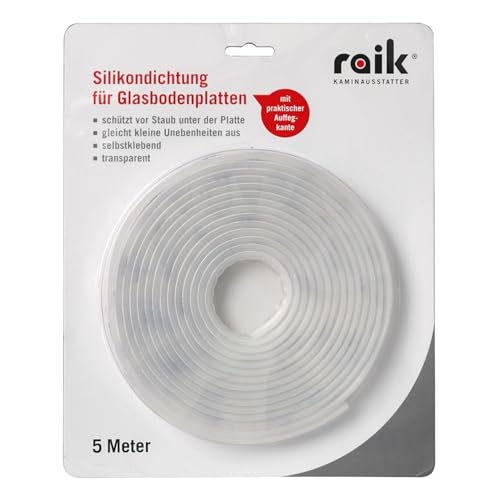 raik B40000 4fach-Silikon-Glasplattendichtung Staubschutz-Dichtlippe 5...