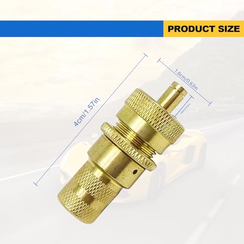 Image of 4 Pieces 6-30 PSI Automatic Tire Deflator Kit, Brass Tire Valve Accessories for Jeep, Car, Truck, Motorcycle, and ATV Tires