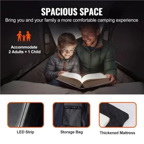 Carpa de Techo Dura para 2-3 Personas con Escalera y Colchón miniatura 4