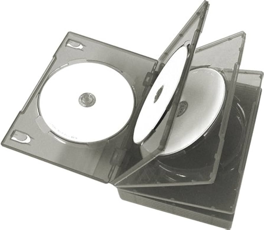 送料無料】自立式 CD DVD Blu-ray ディスクケース 6個セット