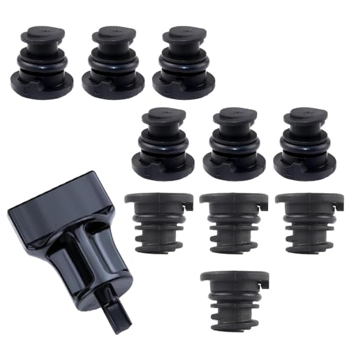 Kacepar Kit de tapón de drenaje de aceite compatible con Audi A3 compatible con Volkswagen Golf 2015-2018 06L103801