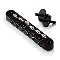 Precision Engineered, High Quality, Chrome-Plated, Tune-O-Matic Roller Bridge 4.2mm post holes to drop over 4mm posts, typically found on USA Les Pauls, Gretsch Guitars and other similar US Spec Guitar Brands. Supplied with Colour Matched Posts & an ...