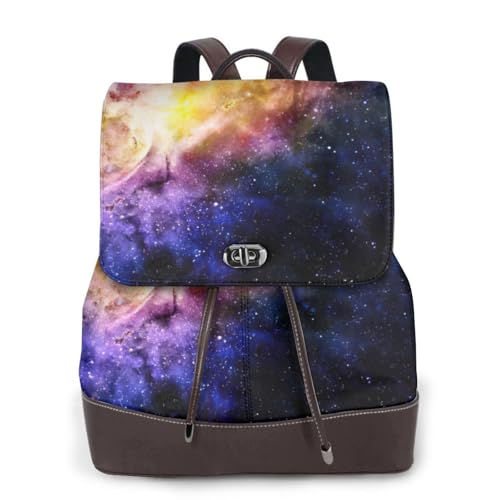Sac à dos en cuir Galaxy In The Universe polyvalent de la journée de bureau aux vacances