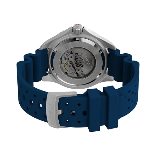 Image of TIMEX Deep Water Meridian Blue Round Dial Mechanical Automatic Men's Watch - TW2Y39900UJ