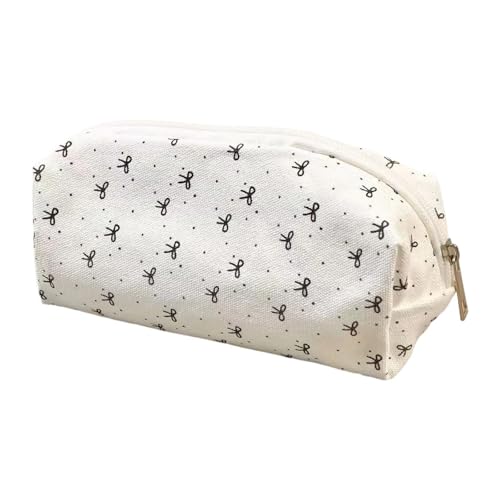 MotiveTech Estojo de maquiagem para viagem, bolsa portátil simples para cosméticos, estojo de lápis de grande capacidade para escritório, adolescentes, viagens