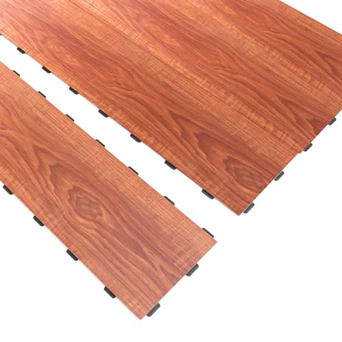 Art3d Interlocking Luxury Vinyl Flooring Tile, Wood Floor Plank for Kitchen Bathroom - Waterproof,...