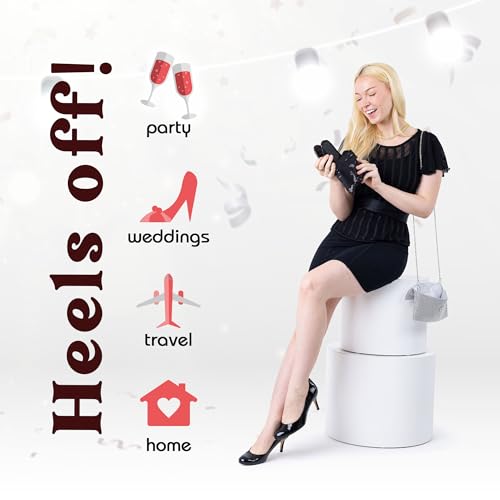 Silky Toes Women's Foldable Sequin Shoes Dressy Ballet Flats Roll Up Slipper Shoe with Matching Carrying Pouch3