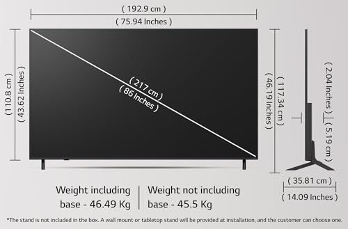 Image of LG 217 cm (86 Inches) QNED 8C Series 4K Ultra HD (3840 x 2160) Smart webOS QNED TV 86QNED8CA6A