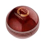 Lifelong Cricket Leather Ball | 4-Piece Hand-Stitched | Genuine Leather | Premium Lacquer Finish | High Abrasion Resistance | ICC Standard Weight 156g | Ideal for 20 Over Match & Training | Red