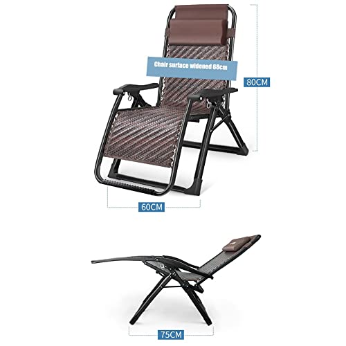 Fauteuil inclinable pliante zero gravity extérieur pour terrasse jardin et pelouse - 6