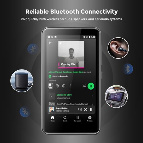 Image of innioasis G1 80GB MP3 Player with Bluetooth and WiFi, Spotify Music Player
