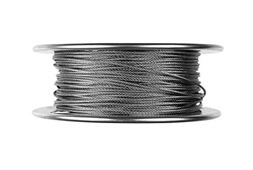 Cuerda de alambre para aviones de acero 7x7 ideal en tirolinas de jardín y cercados