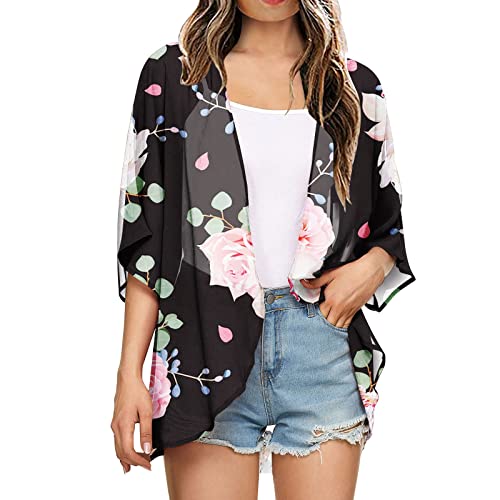 Hanraz Cardigan Damen Kurz Blouson Jacke Damen Damenjacken Leichte...