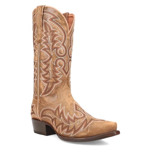 Dan Post Men's Triton Embroidered Snip Toe Pull on Western Boot2