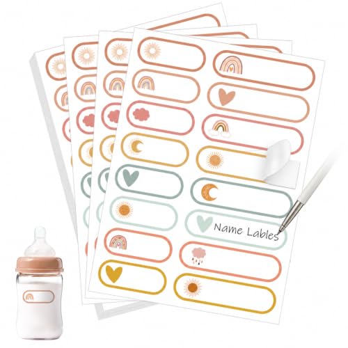 Waterproof Name Labels for Kids Daycare 320 Pcs, Boho