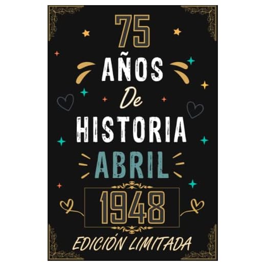 CUADERNO, 75 AÑOS DE HISTORIA ABRIL 1948 EDICIÓN LIMITADA: Regalo de 75 cumpleaños para mujeres y hombres, ideas de 75 cumpleaños... un cumpleaños... ... regalo de 75 cumpleaños para él/ella.