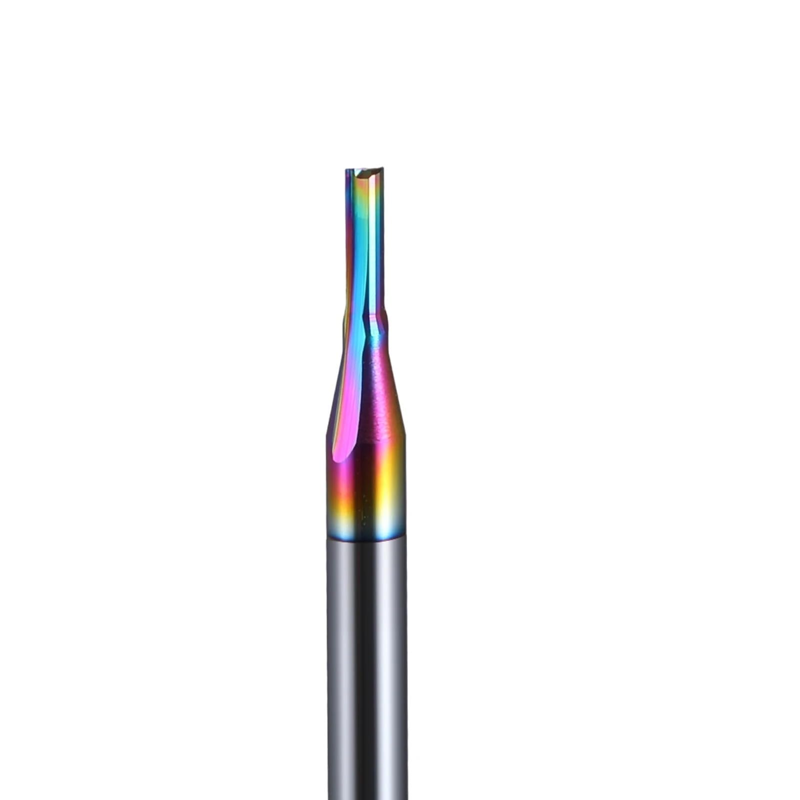 10 Uds. Brocas rebajadora de CNC de carburo de 2 flautas, fresa de ranura recta de vástago de 6mm for carpintería(6x17x50L)