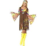 hippie kostüm damen günstig Größe M: Brustumfang (94-98 cm), Taille (75-77 cm), Hüftumfang (100-104 cm), Leichtes Material für angenehmes Tragegefühl