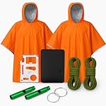 2 x Poncho Termico Impermeable + 2 silbatos de Sup...: 🔥 Retiene hasta el 92 % del calor corporal Nuestro Poncho Supervivencia, Fabricado con Mylar reflectante de alta densidad (28 micras) que ayuda a prevenir la hipotermia manteniendo el calor incluso en condiciones extremas. Funciona como barrera térmi...