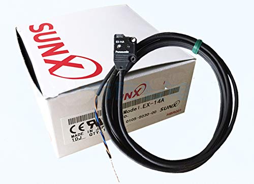 SUNX EX-14A Ultra-Slim Front Sensing Convergent Photoelectric Sensor - 2 to 25mm Sensing Range - Light-On - NPN