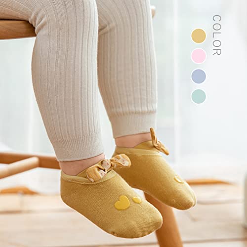 Baby Girl Non-skid Socks Toddler Non Slip Dress Socks with Grips Newborn Infant Princess Anti-Slip Girls Bowknot Socks2