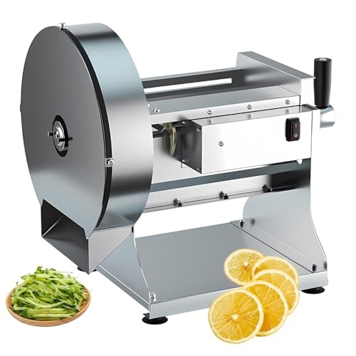 Máquina de Cortar Verduras y Frutas Pro Eléctrica y Manual, Mandolina Inox para Rodajas y Filamentos, Especial para Dieta Keto, Batch Cooking y Cocina Saludable