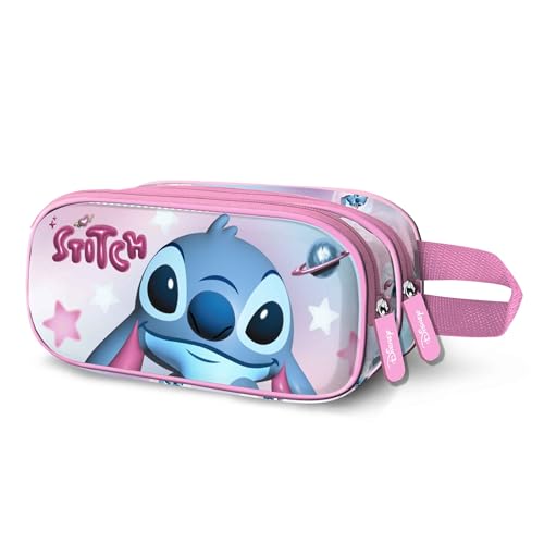 Disney Lilo et Stitch Cosmic-Trousse 3D Double, Rose,...