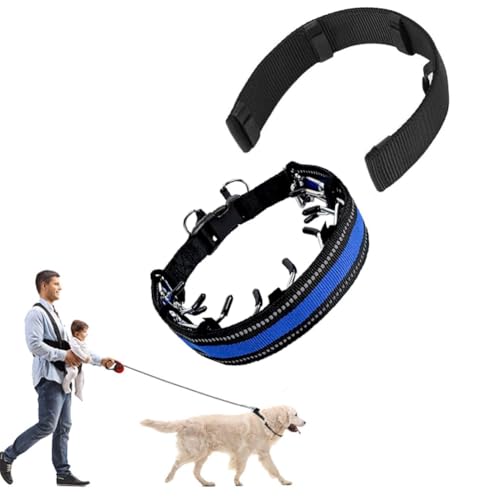 TOEECY Collar Perro Reflectante Ajustable Collar Perros de Acolchado Neopreno Nylon para Caminar Correr Entrenamiento para Perros Pequeños Medianos Grandes