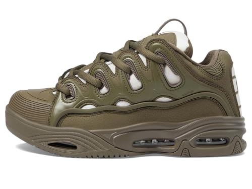 Osiris Men's D3 2001 Skate Shoe, Olive/White, 104