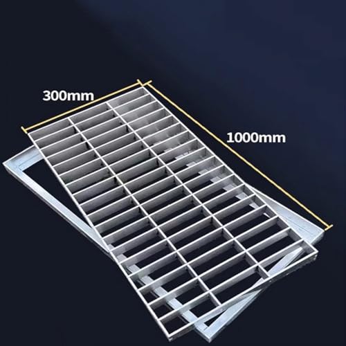 Grille d'évacuation rectangulaire durable en acier inoxydable pur - 6