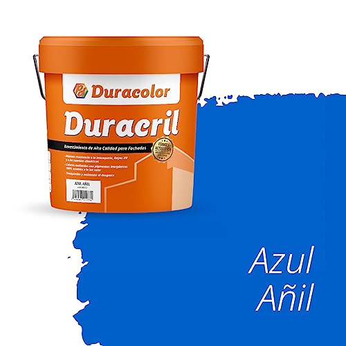 Miniatura 4 de Pintura Duracril Liso - Color Azul Añil - 12 Litros - Resistente A La Intemperie Y A La Radiación Ultravioleta - Pintura Transpirable - Pigmentos Inorgánicos - Especial Para Fachadas - Duracolor