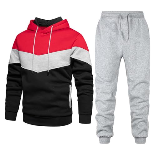 2026 Chandal Completo Hombre Jogging Pantalon Invierno Tallas Grandes Sudadera Termica para con Capucha Ropa Un Conjunto
