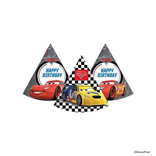 PRETTY UR PARTY Cars Party decorations Kit - 80 pcs include Banners, balloons, thank you, centerpiece, danglers, Caps, Birthday Party Supplies, Mc- queen Birthday Decor, DIY Décor for Kids