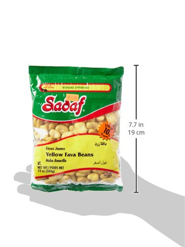 Sadaf Yellow Fava Beans - Baghala - Fava Beans For Cooking And Food Enhancing - Mediterranean Cuisine - Kosher - 12 Oz Resealable Bag - Thumbnail 3
