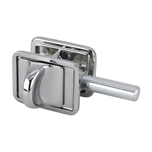 Brixwell 91-292 Concealed Latch With Square Hole, Polished Chrome Finish, Fits 1