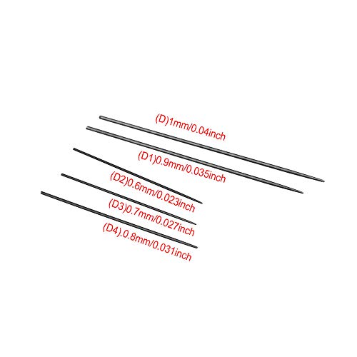 24pcs 0.6-1mm Soprano Saxophone Sax Needle Spring DIY Repair Tools Black - Thumbnail 4
