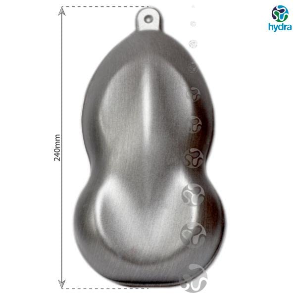 Pellicola Cubicatura Hydro Dipping Hydrographics Hydrodipping Attivatore Activator Kit alluminio spazzolato. Dimensioni: Larghezza: 50 cm. Lunghezza: 400 cm (HME-065)