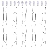 Fasunry 10 Pack Plate Hangers, 10 Inch Plate Hangers for The Wall with 12 Pack Wall Hooks, Compatible 8.5 to 10.5 Inch Decorative Plates and Arts