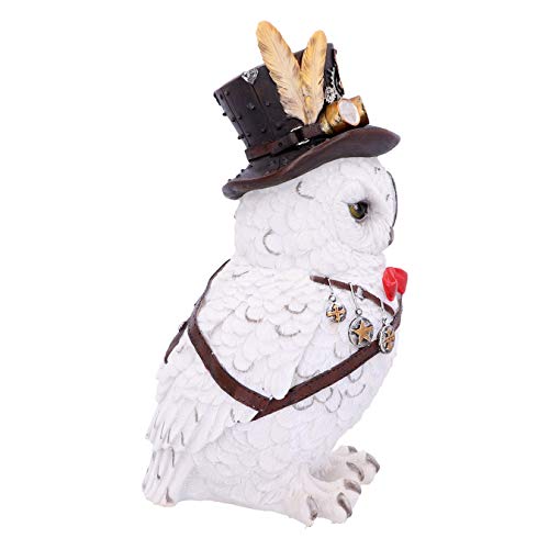 Nemesis Now Cogsmiths Owl 23.5cm, White, One Size - Image 2
