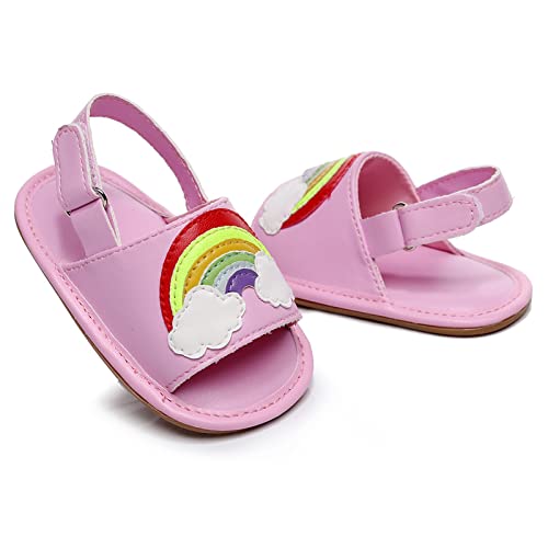 Toddler Boys Girls Flats Sandals Soft Sole Summer Cute Rainbow Shoes Beach Sandal First Walkers Crib Shoes2