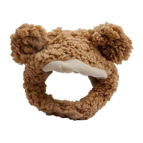 Rumyve Adjustable Bear Hat for Pets Cover