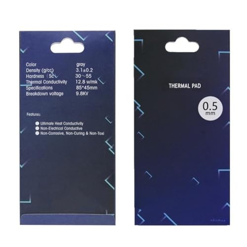 Thermal Pad 12.8 W/mK, 85x45x0.5mm, Silicona Pad Termico para dis...