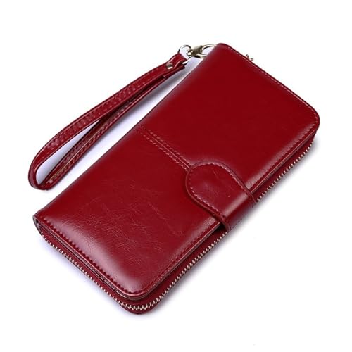Long Bifold Wallet - Textured Synthetic Exterior with Polyester Lining Keywords(#6)