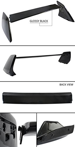 Cuztom Tuning Fits for 2002-2007 Mitsubishi Lancer Evo 7 8 9 Painted Black Rear Trunk Lid Spoiler Wing - Thumbnail 2