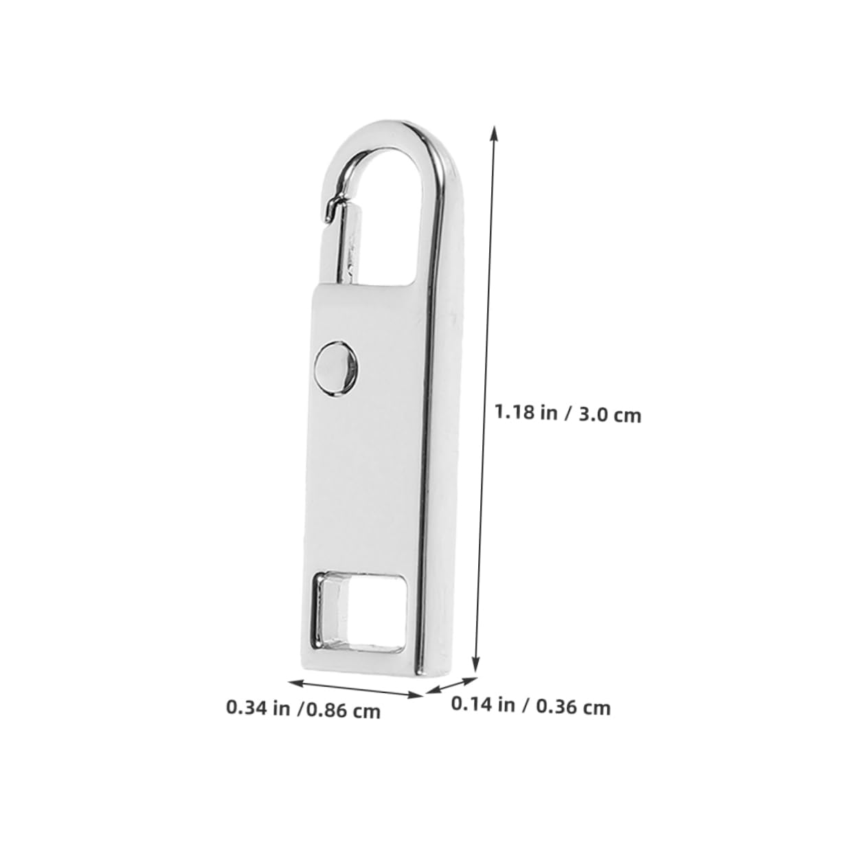 SEWACC Universal Zipper Puller Handles 6pcs Metal Zipper Tab Repair Kit for DIY Luggage Replacement Parts