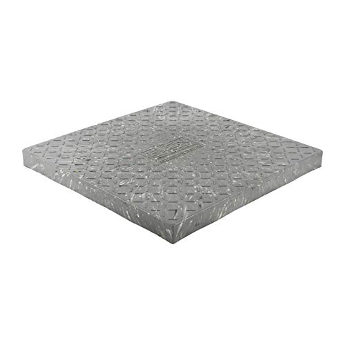 AC Condensing Unit Support Pad 24x24x2 - Air Conditioners Pad - Equipment Support Platform for HVAC Units, Generators, AC Condensers, Beehives & More - 100% Recycled Plastic