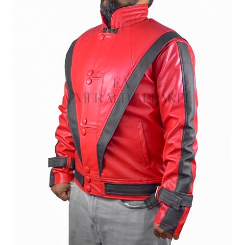 Thrilled Red Leather Jacket, Singer Thrilled Faux Leather Jacket2