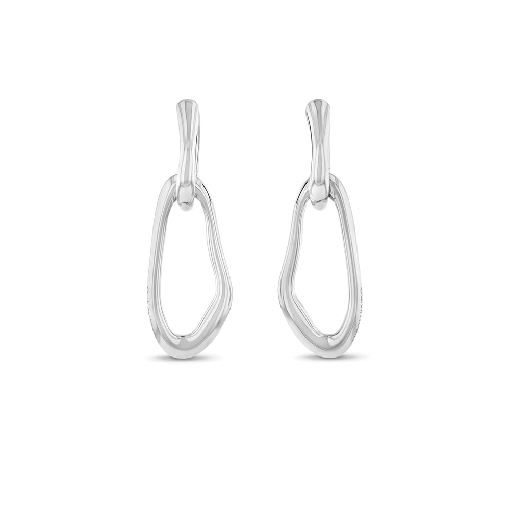 Calvin Klein Women's CK STATEMENT LINKS Collection Pendant Earrings in Stainless Steel - 35000749