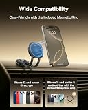 Baseus C03s Magsafe magnetyczny uchwyt na telefon komórkowy z 2 elastycznymi ramionami, uniwersalny uchwyt samochodowy na telefon komórkowy 20 N, kompatybilny z iPhone Samsung
